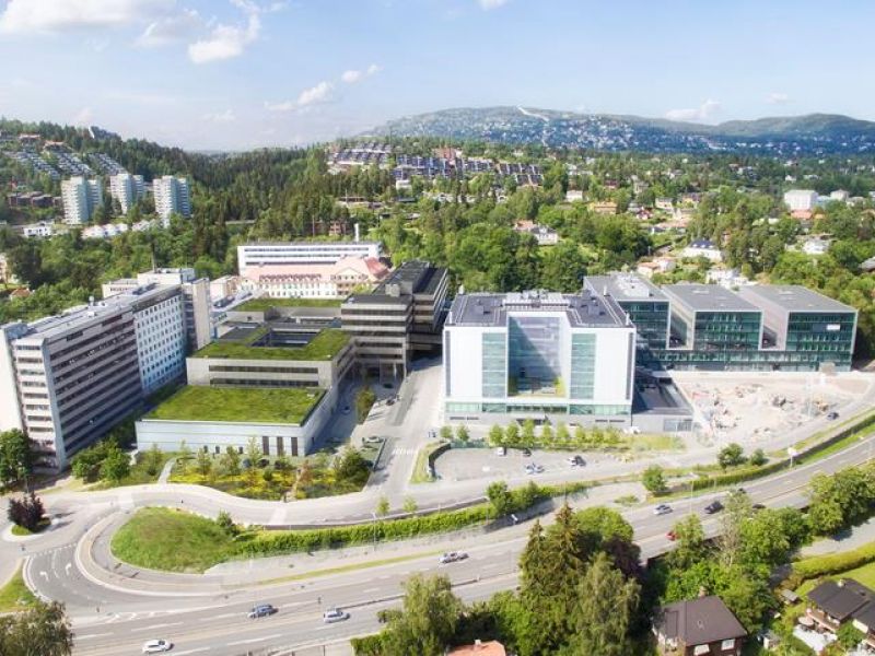 Illustrasjon av nytt klinikk- og protonbygg på Radiumhospitalet