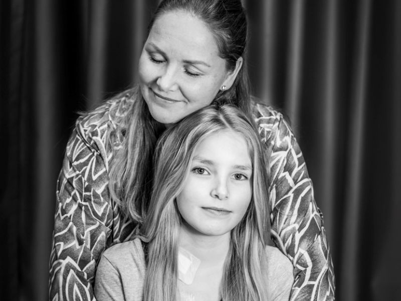 Nikoline og moren Bianca