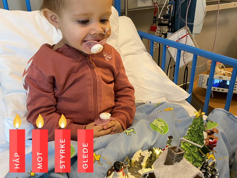 Maiken feirer jul på sykehuset