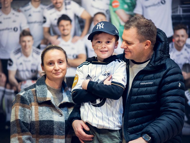 Øystein fikk møte heltene i Rosenborg ballklubb